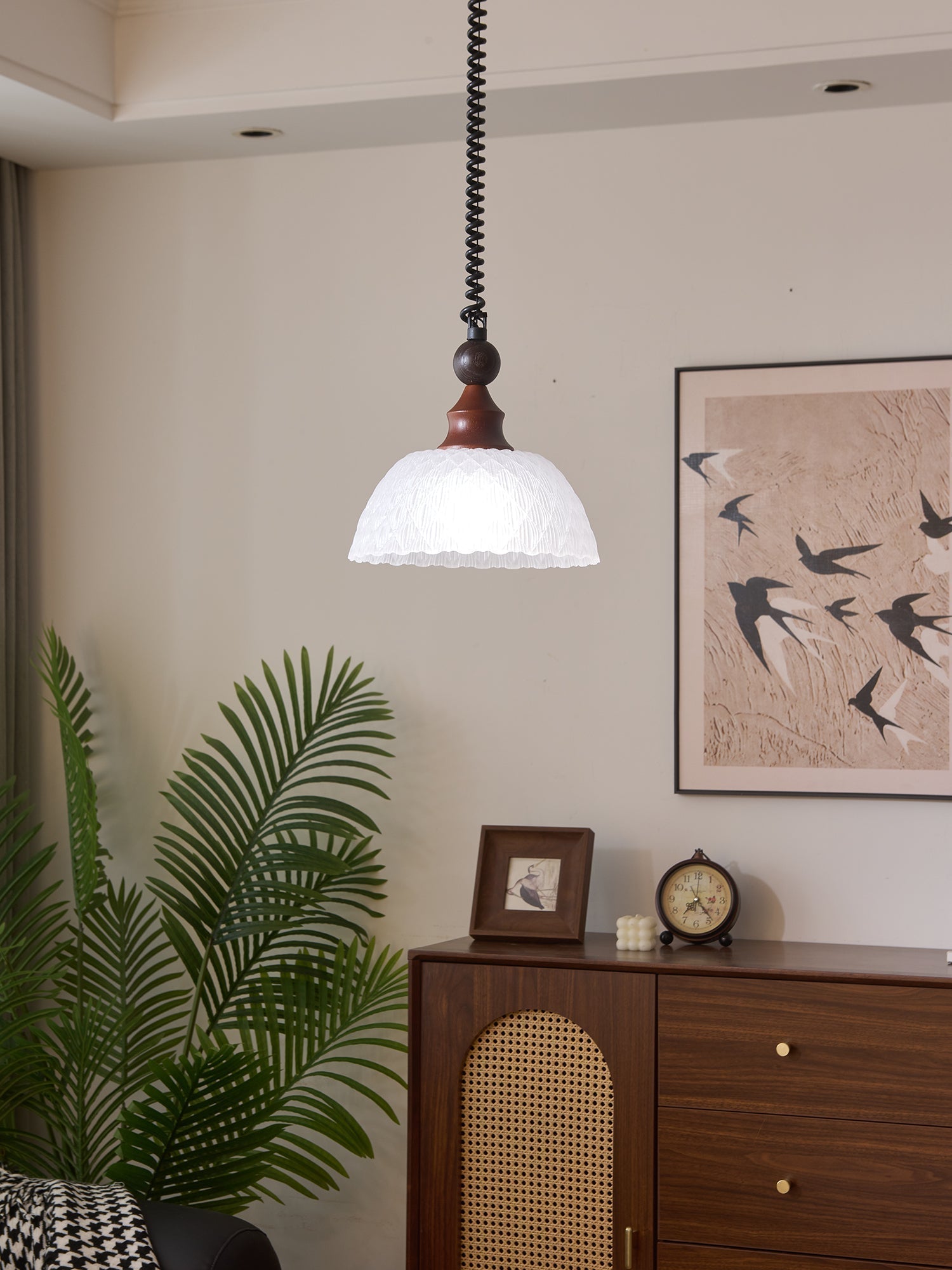 Nydoreth Suspension en Bois Art Vintage Élégant - Neutralighting