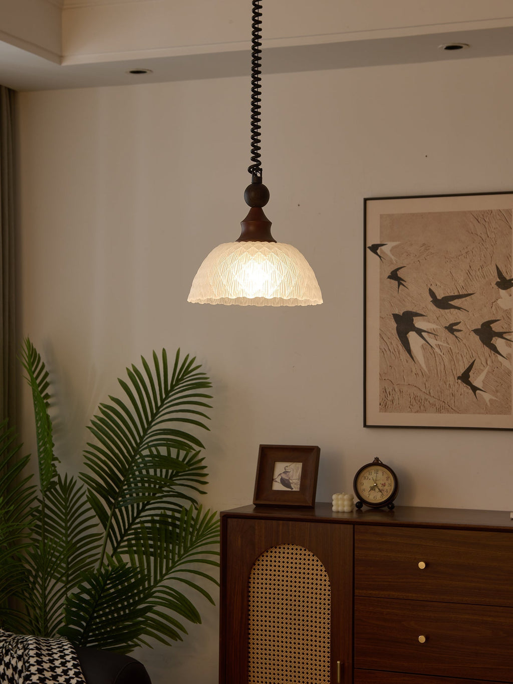 Nydoreth Suspension en Bois Art Vintage Élégant - Neutralighting
