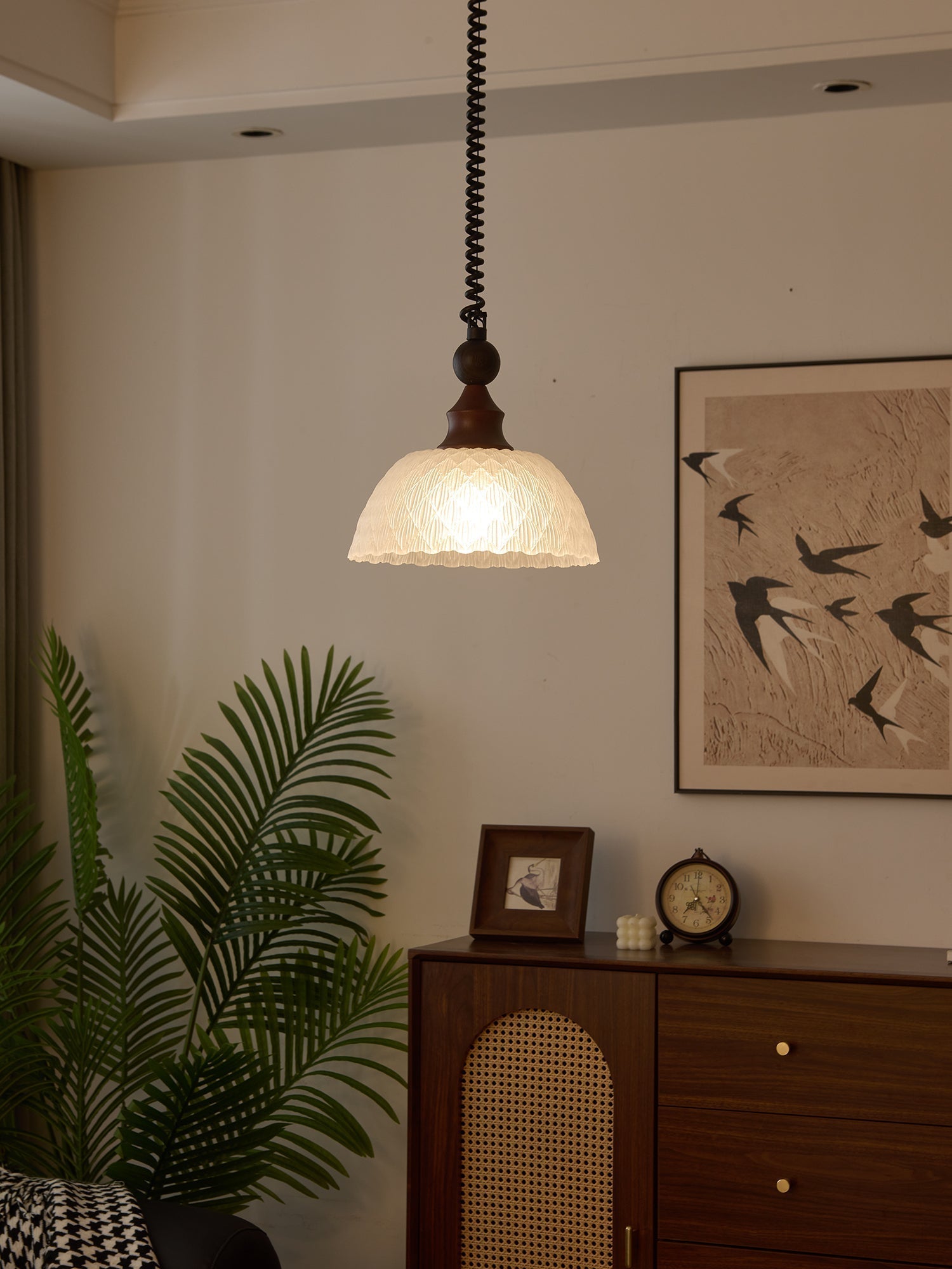 Nydoreth Suspension en Bois Art Vintage Élégant - Neutralighting