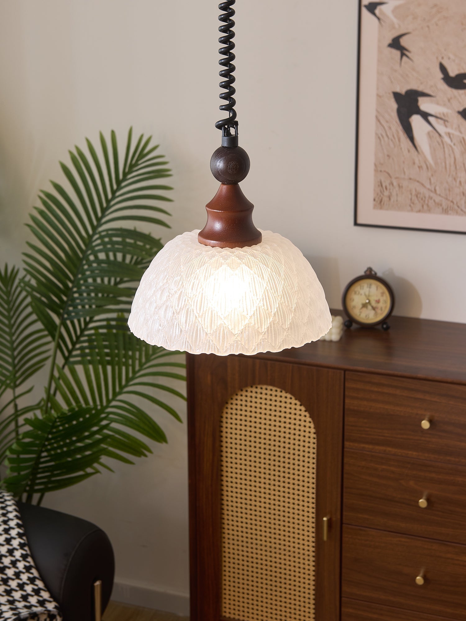Nydoreth Suspension en Bois Art Vintage Élégant - Neutralighting
