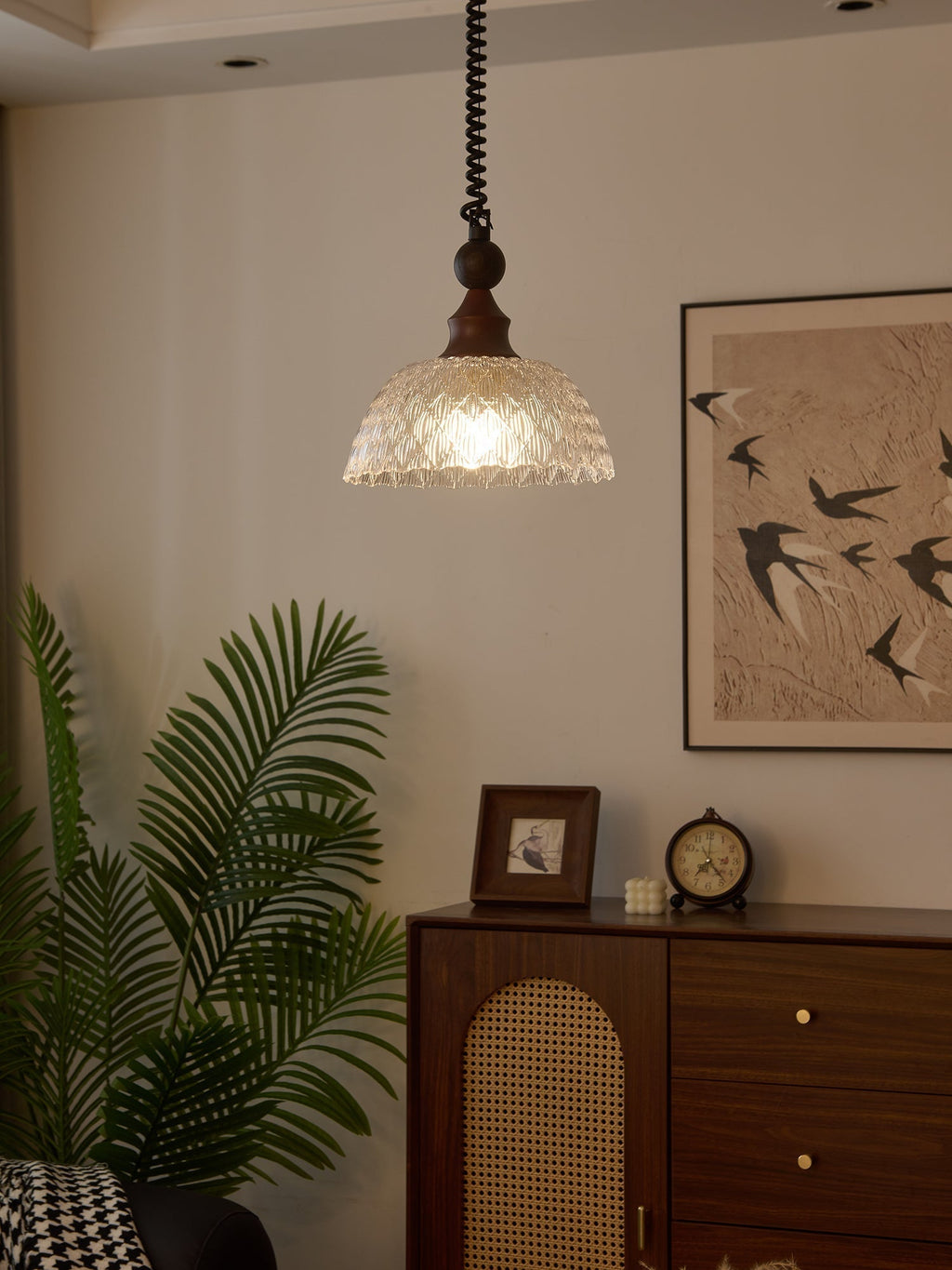 Nydoreth Suspension en Bois Art Vintage Élégant - Neutralighting