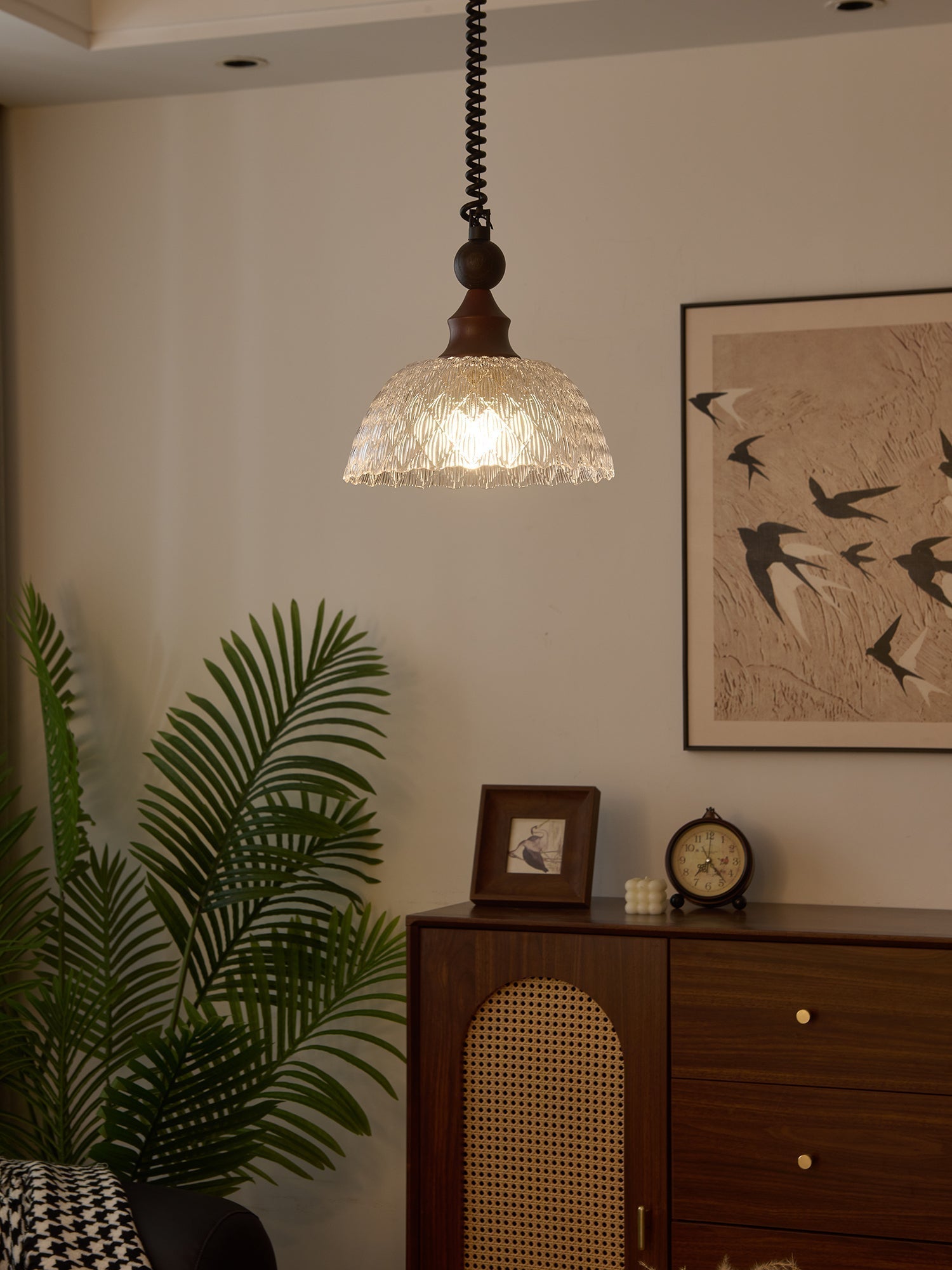 Nydoreth Suspension en Bois Art Vintage Élégant - Neutralighting