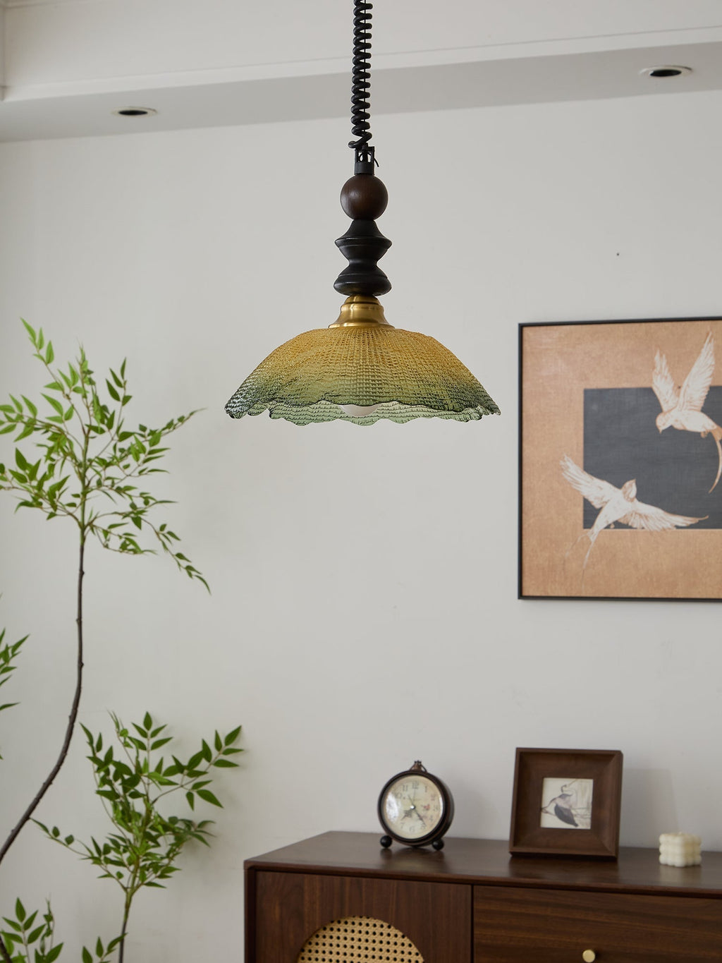 Nydoreth Suspension en Bois Art Vintage Élégant - Neutralighting