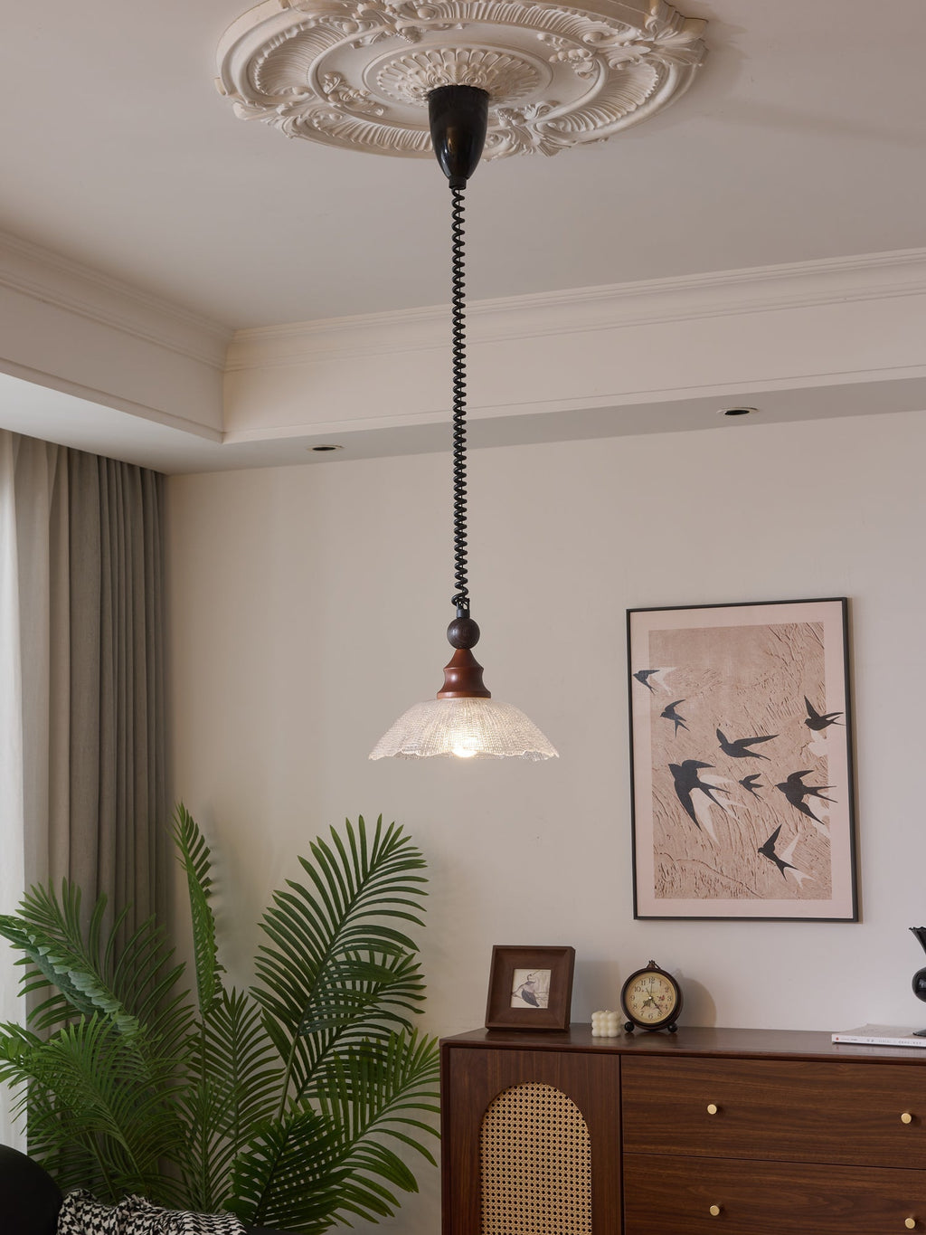 Nydoreth Suspension en Bois Art Vintage Élégant - Neutralighting