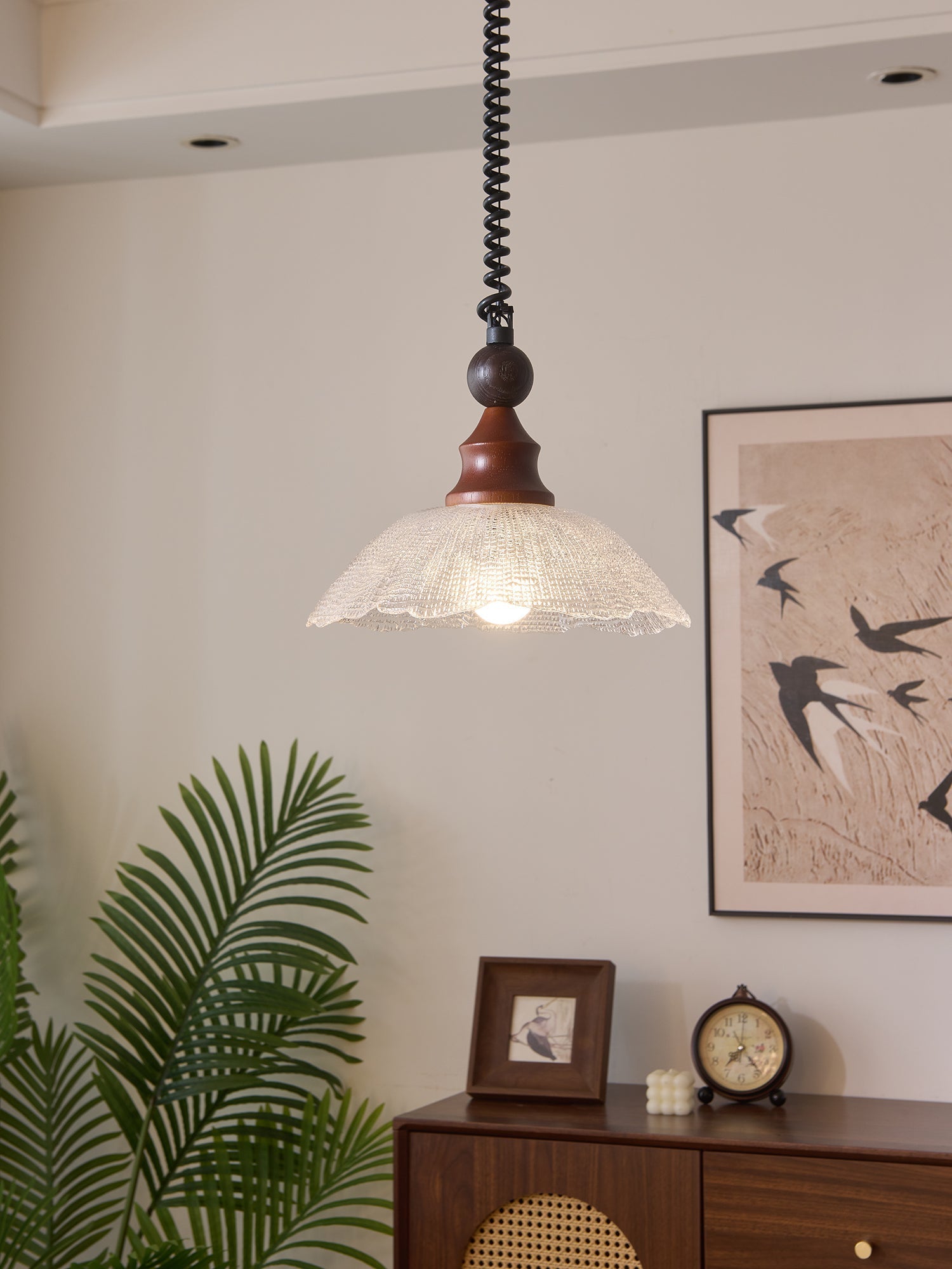 Nydoreth Suspension en Bois Art Vintage Élégant - Neutralighting