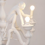 Lustra Chandelier Singe Noir Sculpture Ludique - Neutralighting