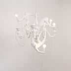 Lustra Chandelier Singe Noir Sculpture Ludique - Neutralighting