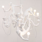 Lustra Chandelier Singe Noir Sculpture Ludique - Neutralighting