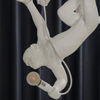 Lustra Chandelier Singe Noir Sculpture Ludique - Neutralighting