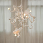 Lustra Chandelier Singe Noir Sculpture Ludique - Neutralighting