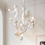 Lustra Chandelier Singe Noir Sculpture Ludique - Neutralighting