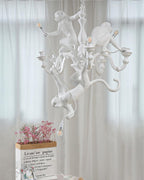Lustra Chandelier Singe Noir Sculpture Ludique - Neutralighting