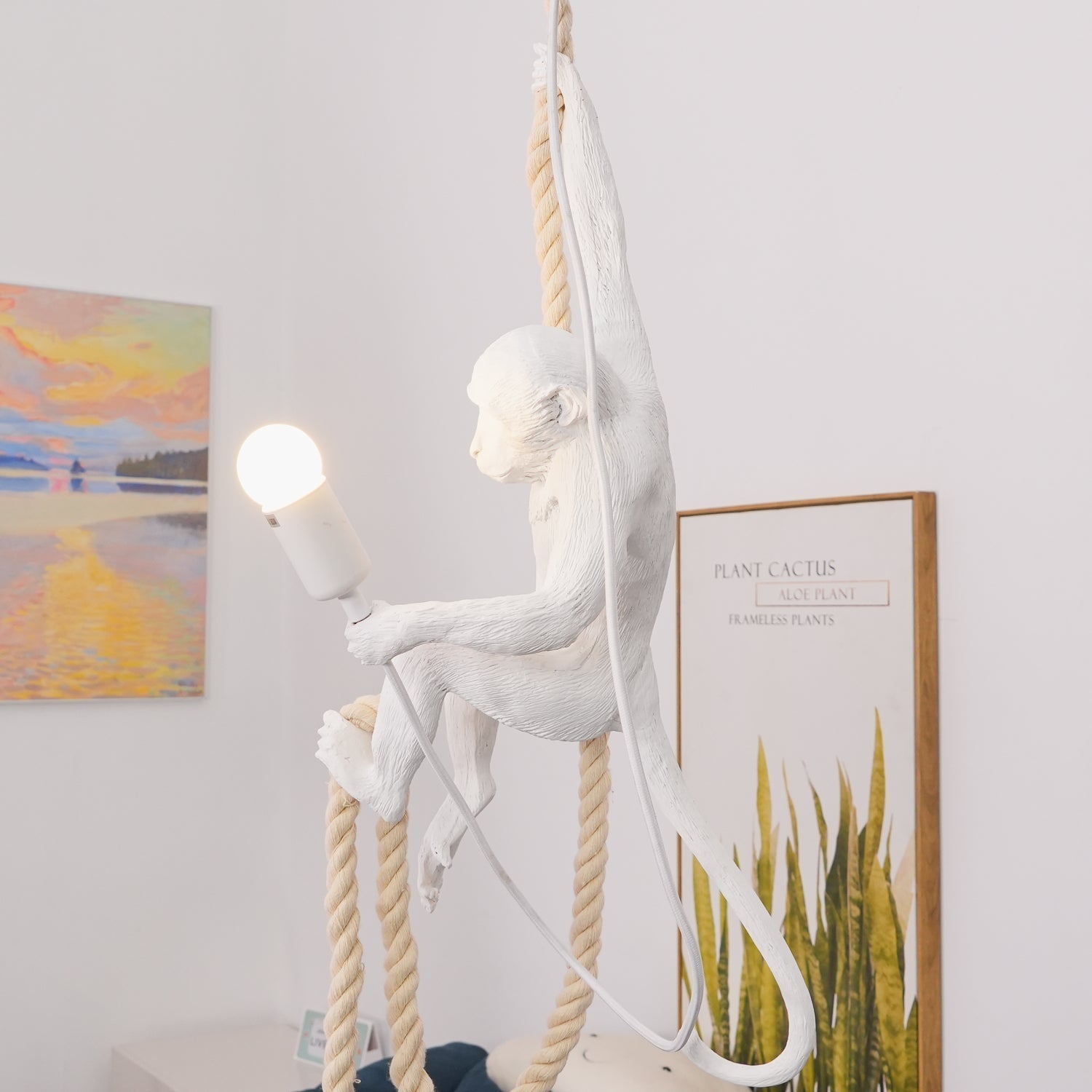 Zalira Suspension Artistique en Résine Corde - Neutralighting