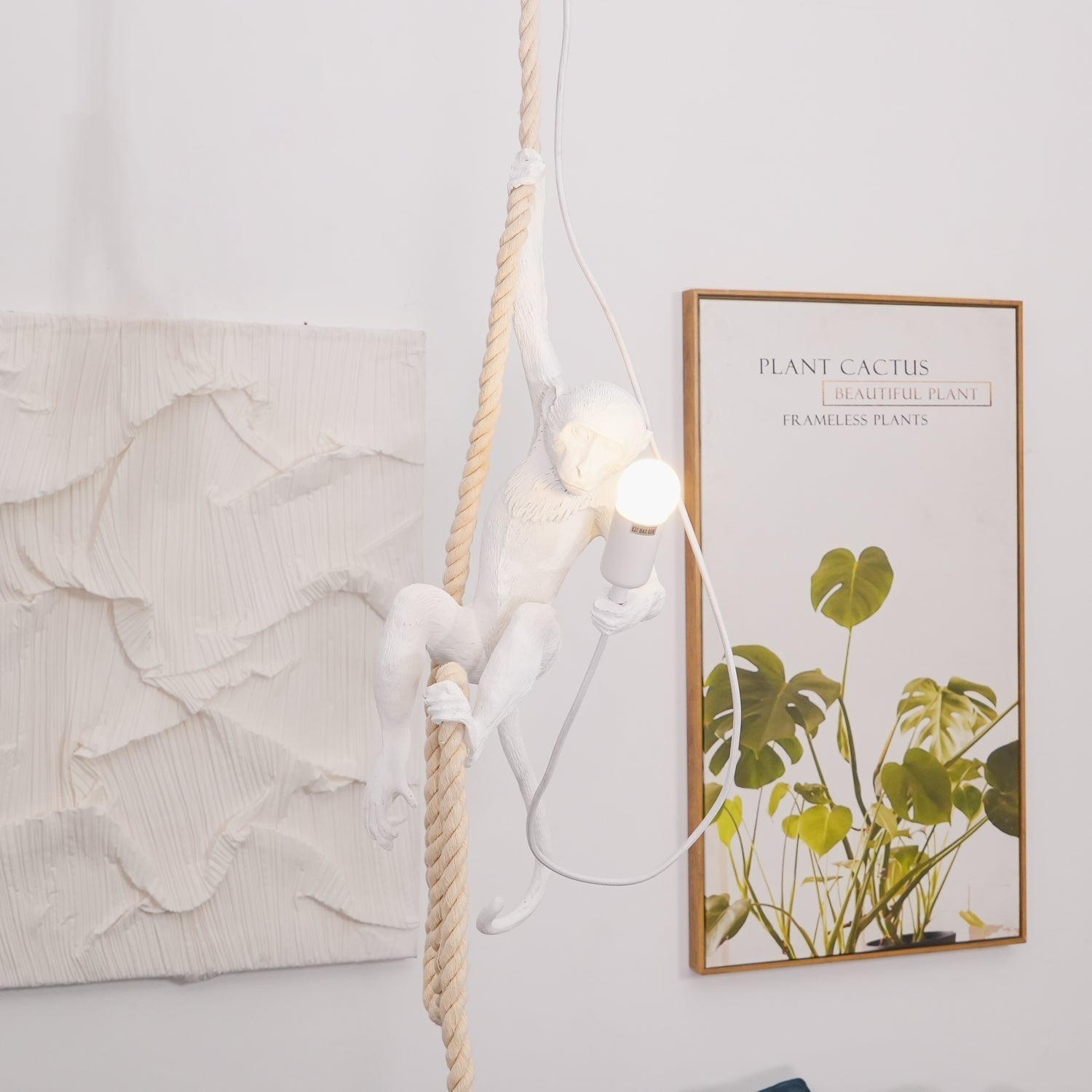Zalira Suspension Artistique en Résine Corde - Neutralighting