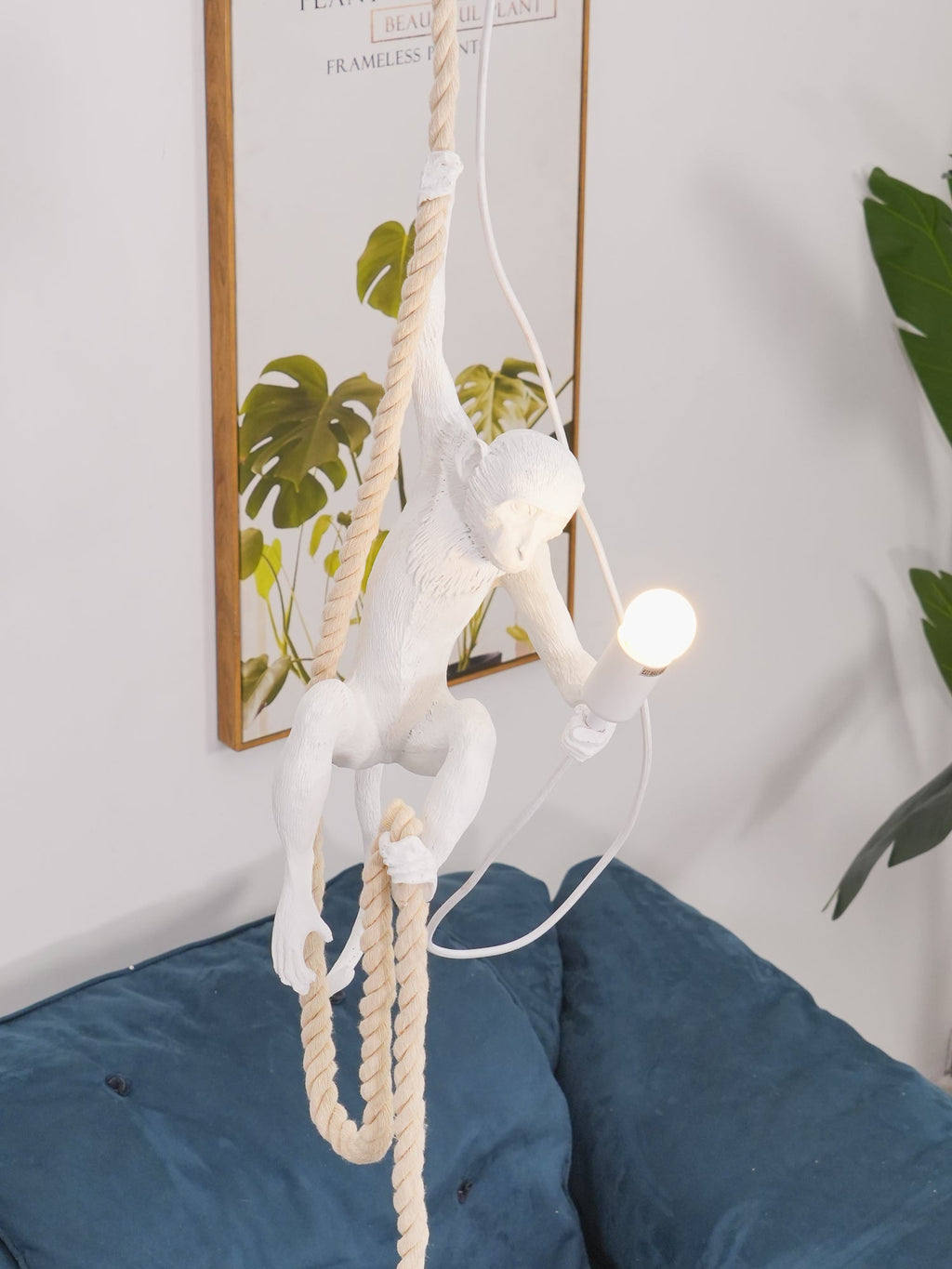 Zalira Suspension Artistique en Résine Corde - Neutralighting