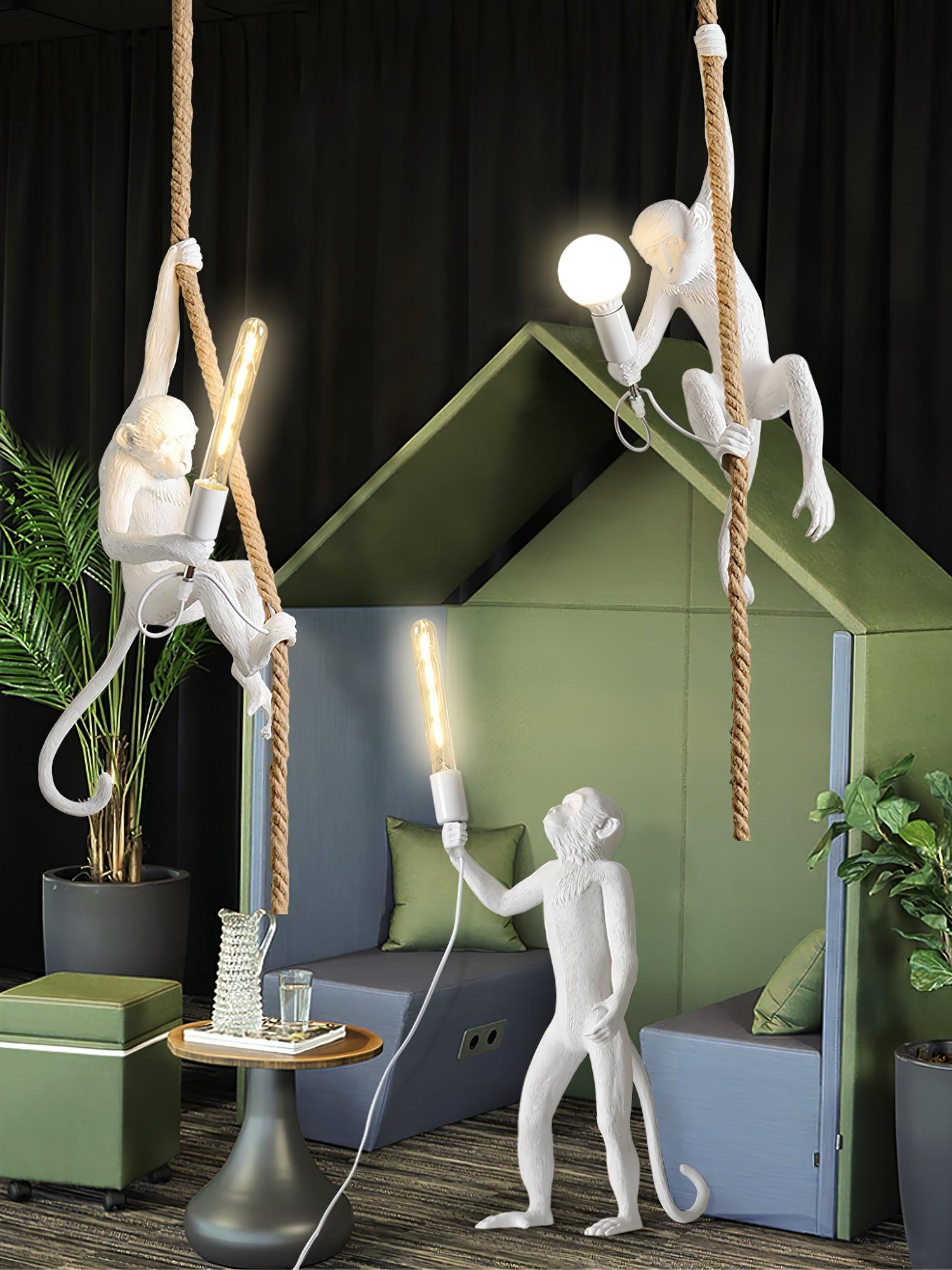 Zalira Suspension Artistique en Résine Corde - Neutralighting
