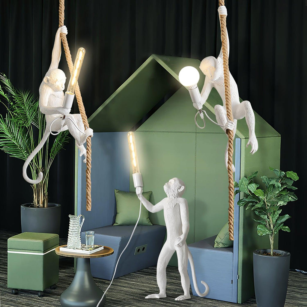 Zalira Suspension Artistique en Résine Corde - Neutralighting