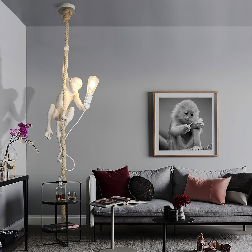Zalira Suspension Artistique en Résine Corde - Neutralighting