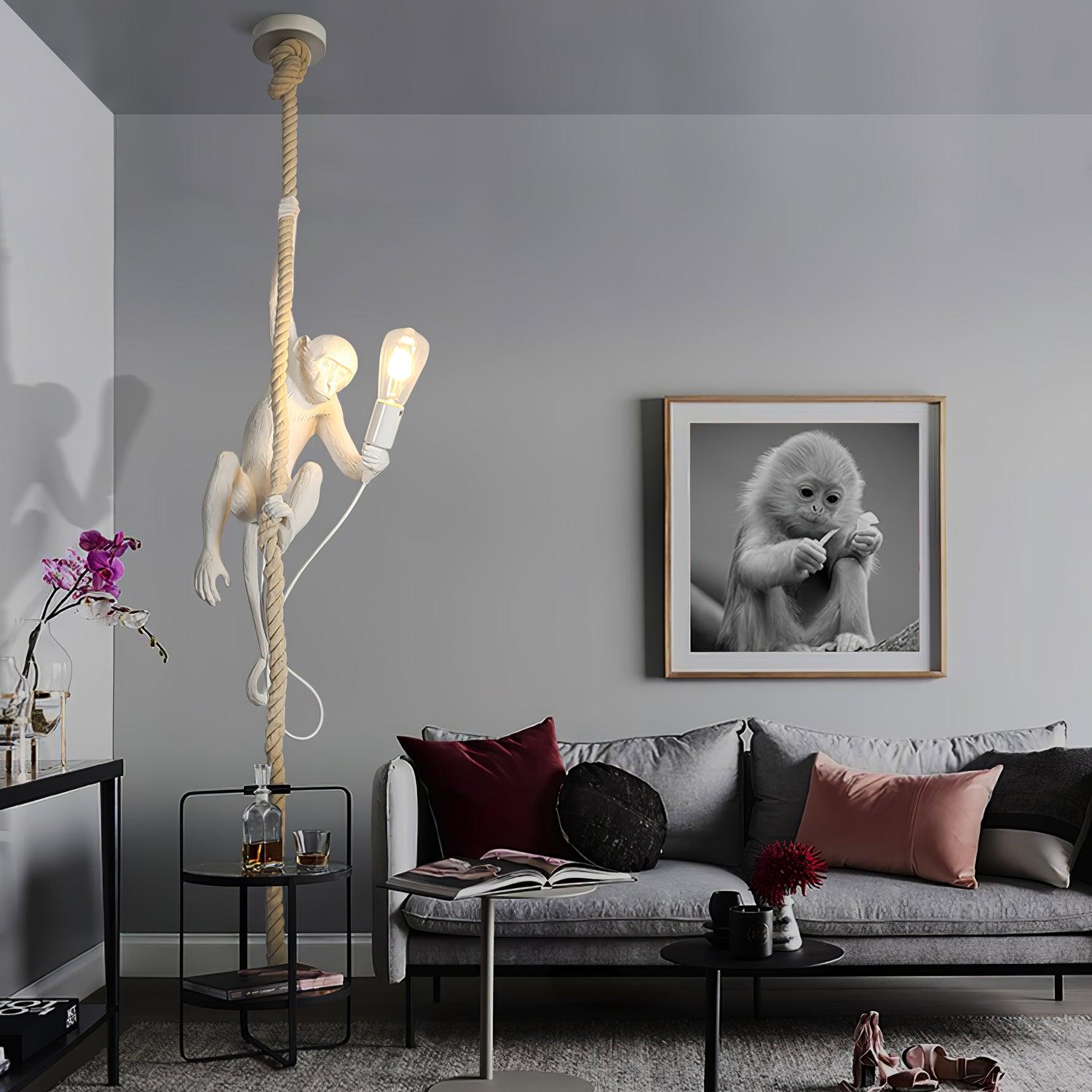Zalira Suspension Artistique en Résine Corde - Neutralighting