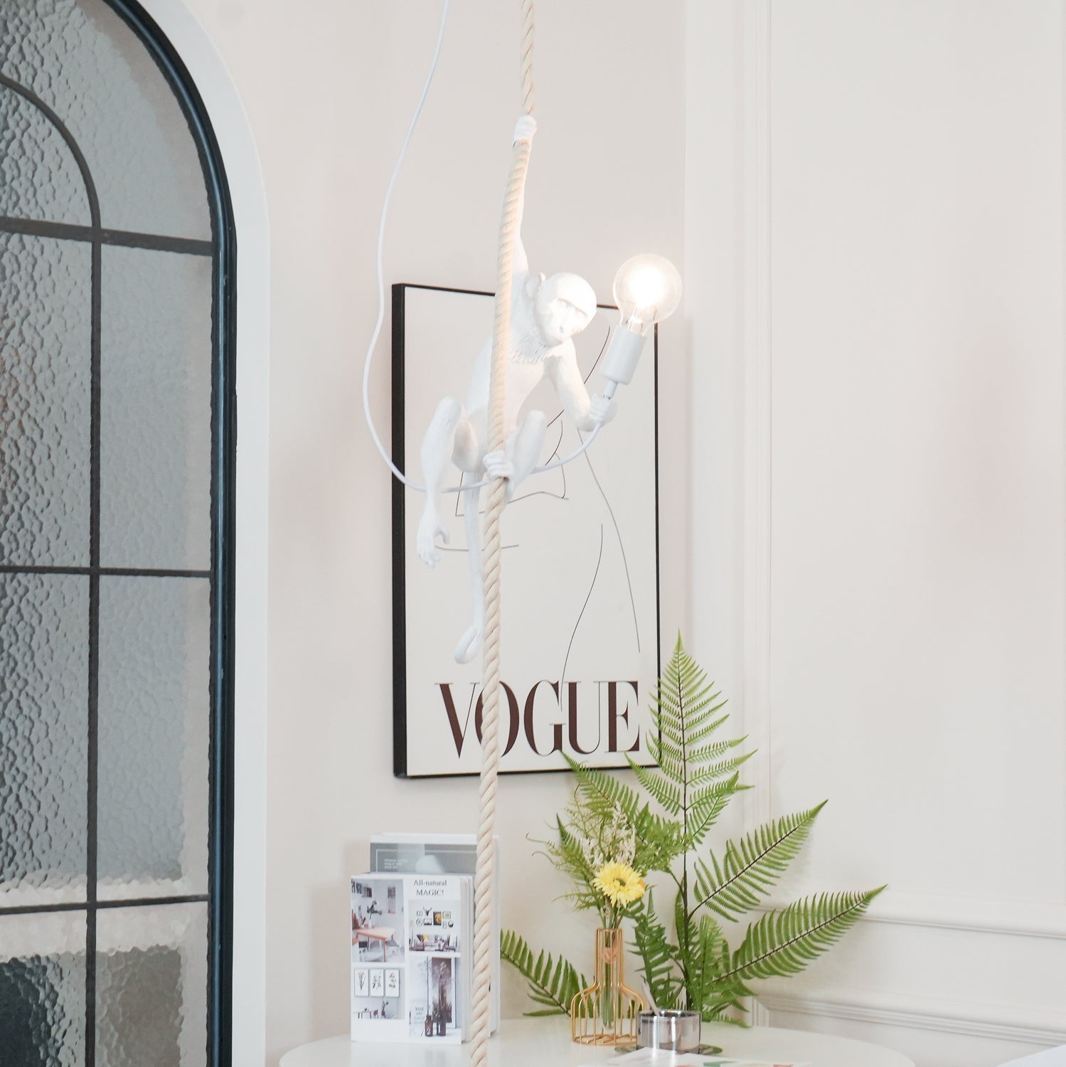 Zalira Suspension Artistique en Résine Corde - Neutralighting