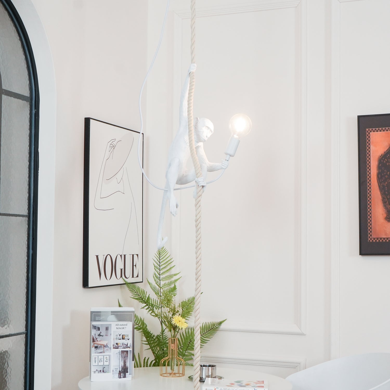 Zalira Suspension Artistique en Résine Corde - Neutralighting