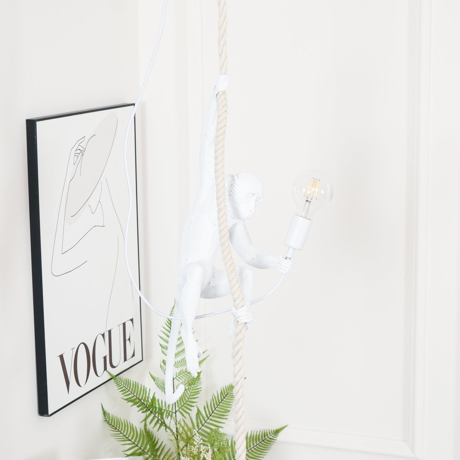 Zalira Suspension Artistique en Résine Corde - Neutralighting