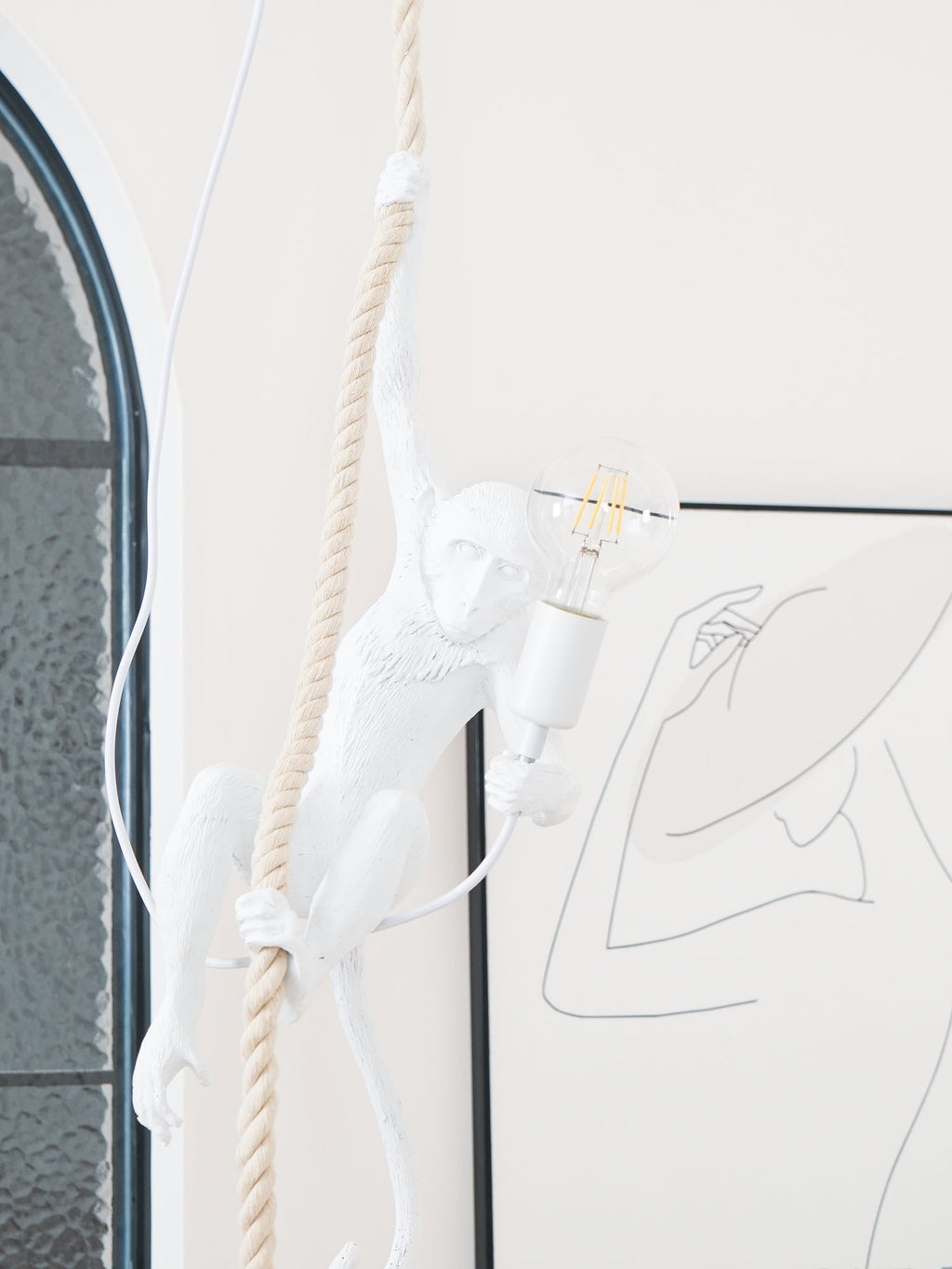 Zalira Suspension Artistique en Résine Corde - Neutralighting