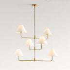 Zoruvyh Étage Ancien Industriel Tissu Métal Lustre - Neutralighting