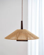 Fidoya Suspension Conique en Rotin Tressé - Neutralighting