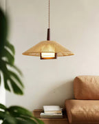 Fidoya Suspension Conique en Rotin Tressé - Neutralighting