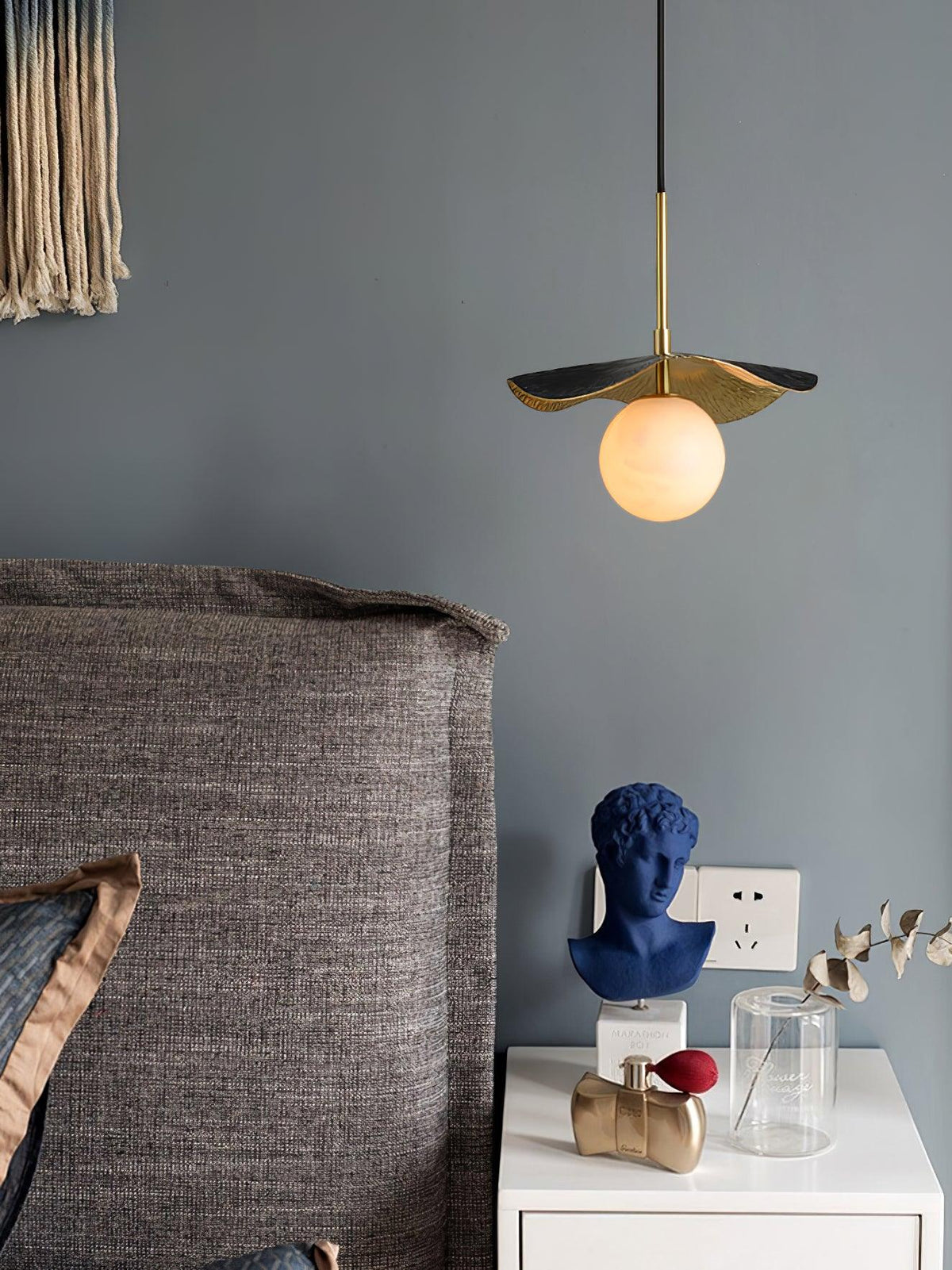Ivvynen Suspension en Albâtre avec Canopée en Forme de Feuille - Neutralighting