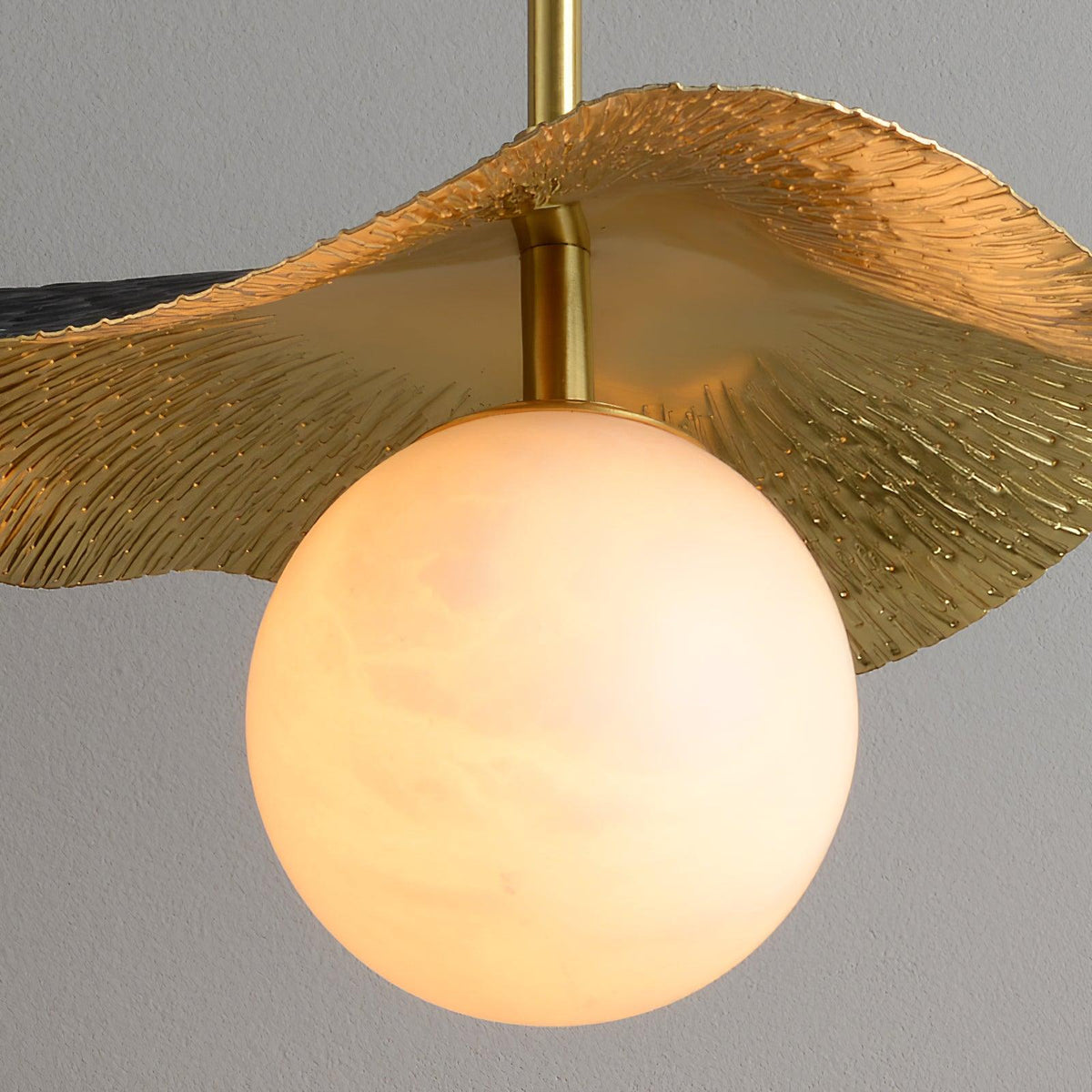 Ivvynen Suspension en Albâtre avec Canopée en Forme de Feuille - Neutralighting