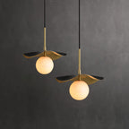 Zaraeen Lampe Suspendue En Laiton Et Albâtre Minimaliste Moderne - Neutralighting