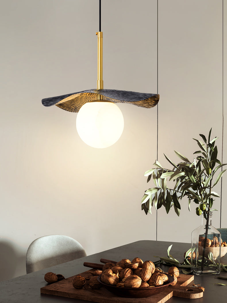 Zaraeen Lampe Suspendue En Laiton Et Albâtre Minimaliste Moderne - Neutralighting