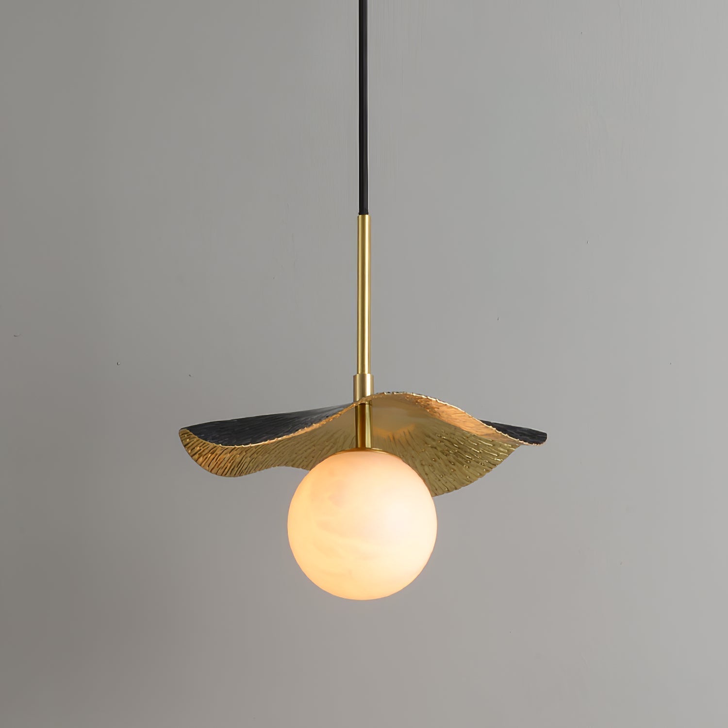 Zaraeen Lampe Suspendue En Laiton Et Albâtre Minimaliste Moderne - Neutralighting