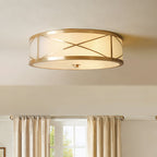 Vovene Plafonnier En Laiton Et Verre Minimaliste Moderne - Neutralighting