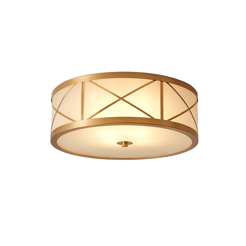 Vovene Plafonnier En Laiton Et Verre Minimaliste Moderne - Neutralighting