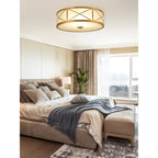 Vovene Plafonnier En Laiton Et Verre Minimaliste Moderne - Neutralighting