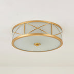 Vovene Plafonnier En Laiton Et Verre Minimaliste Moderne - Neutralighting