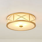 Vovene Plafonnier En Laiton Et Verre Minimaliste Moderne - Neutralighting