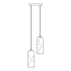 Zashayra Suspension Cylindrique en Albâtre - Neutralighting