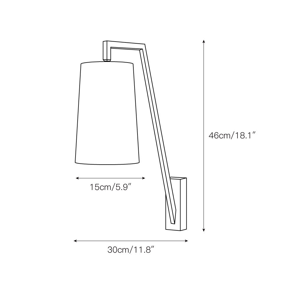 Myvarira Applique Murale En Laiton Et Tissu Minimaliste Moderne - Neutralighting