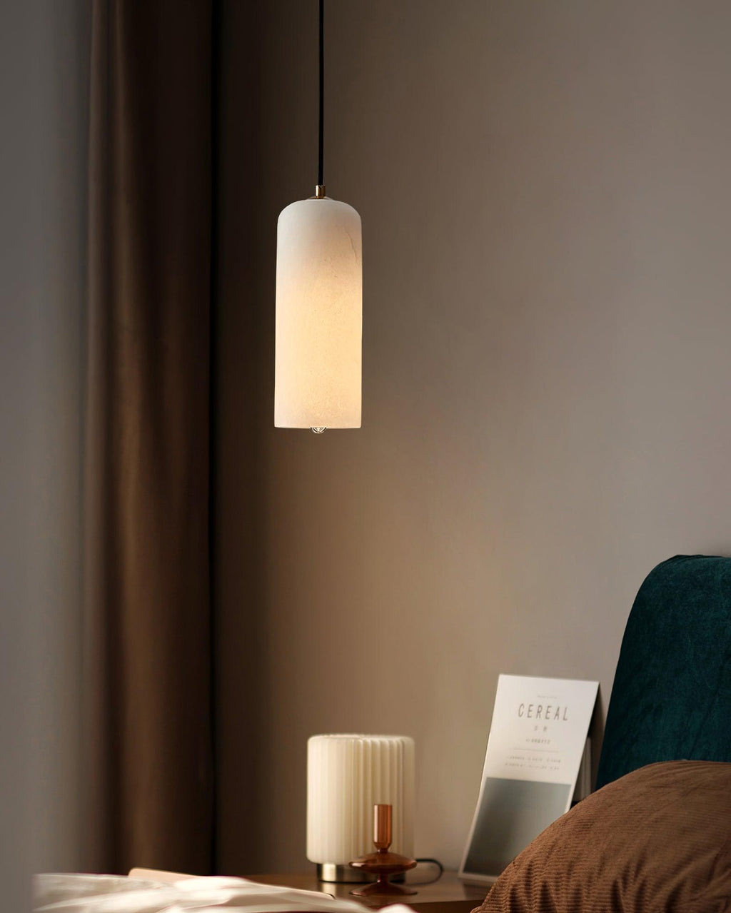 Zashayra Suspension Cylindrique en Albâtre - Neutralighting