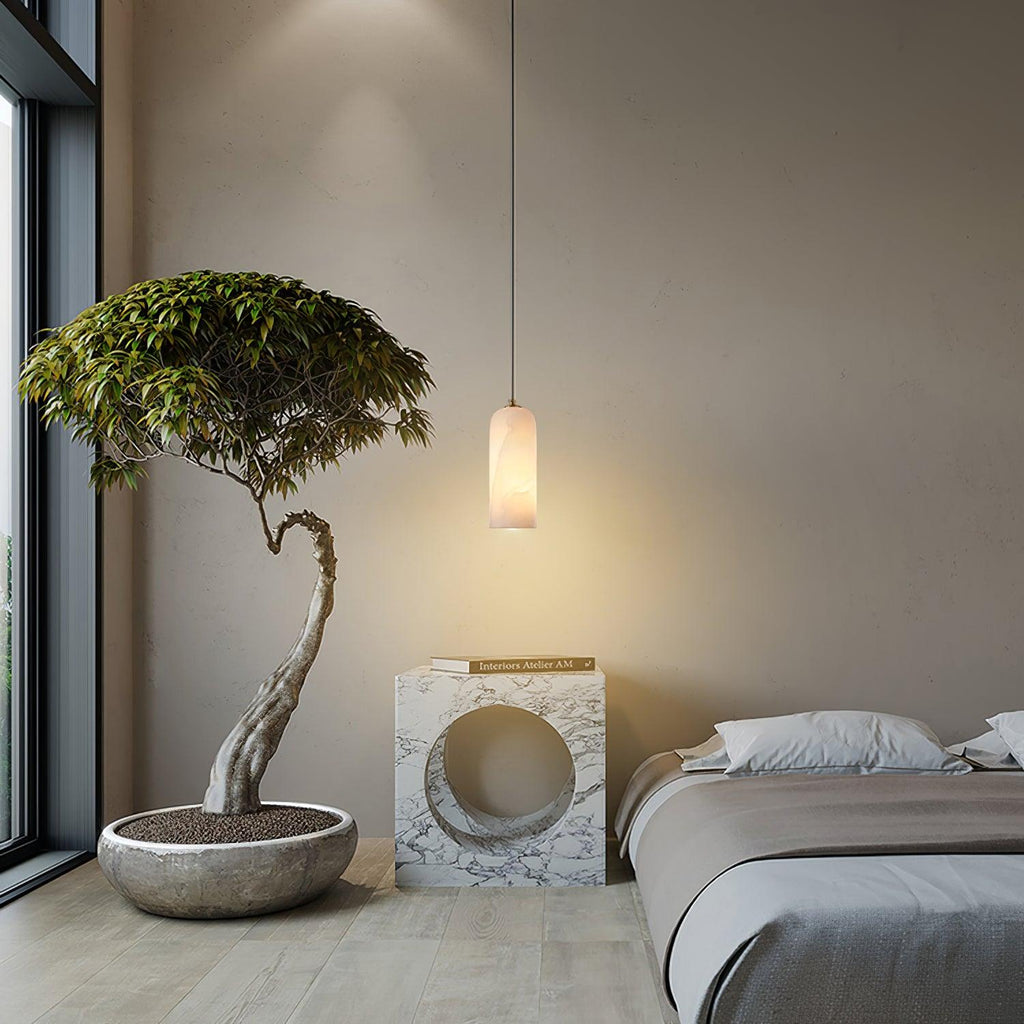 Zashayra Suspension Cylindrique en Albâtre - Neutralighting
