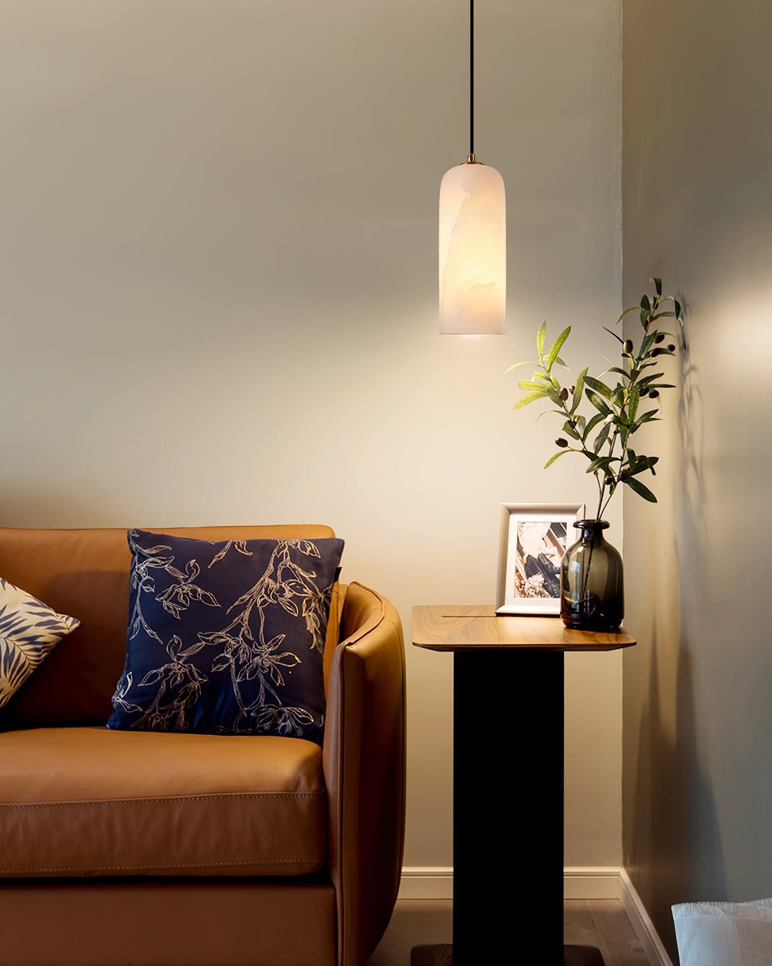 Zashayra Suspension Cylindrique en Albâtre - Neutralighting