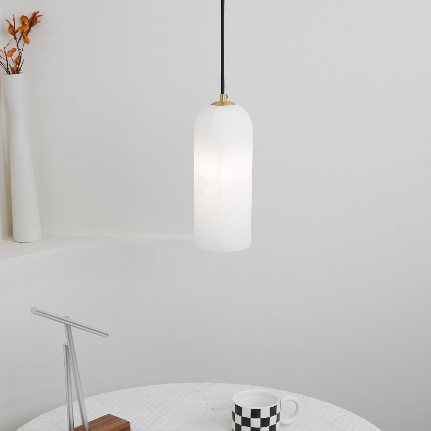 Zashayra Suspension Cylindrique en Albâtre - Neutralighting