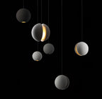 Solara Suspension Sphère en Béton Lune Minimaliste - Neutralighting