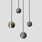 Solara Suspension Sphère en Béton Lune Minimaliste - Neutralighting