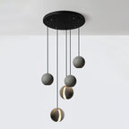 Solara Suspension Sphère en Béton Lune Minimaliste - Neutralighting