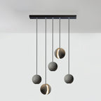 Solara Suspension Sphère en Béton Lune Minimaliste - Neutralighting